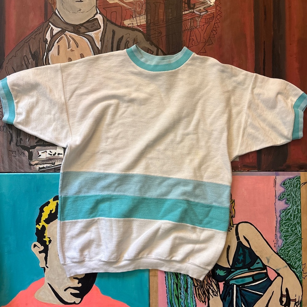 Vintage Short Sleeved Lightweight Sweatshirt